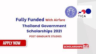 Thailand International Postgraduate Scholarship