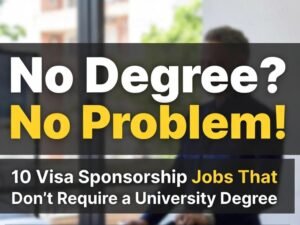 No Degree? No Problem! 10 Visa Sponsorship Jobs That Don’t Require a University Degree